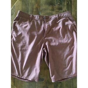 Men's O'neil Shorts Size 36 Burgundy with Pockets Used Chino‎